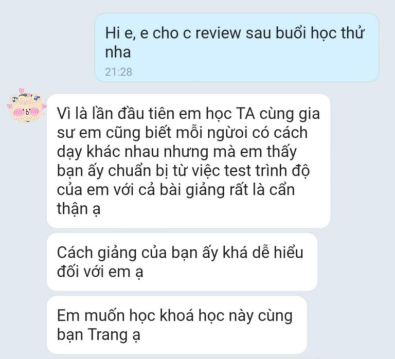 Ảnh chụp màn hình đánh giá